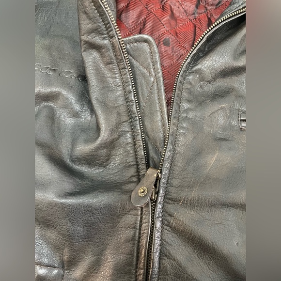 - Faux Leather Moto Jacket size: Large - Picture 6 of 11